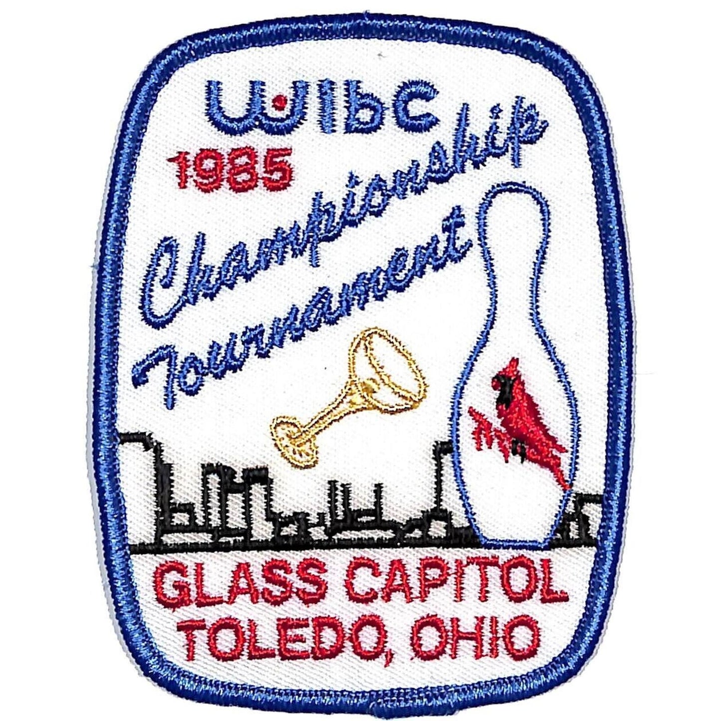 Toledo, Ohio 1985 Championship Tournament WIBC Embroidered Bowling Patch
