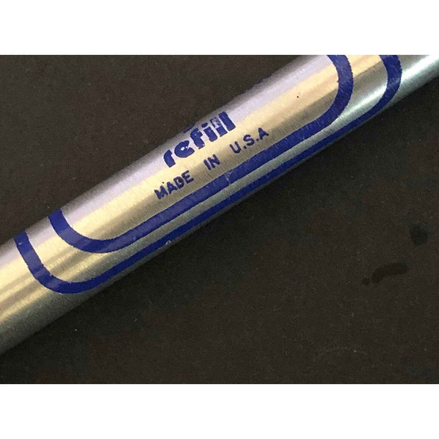 19970's-80's Sheaffer Rolling Ball Refill SHAPED Pen w/ Rotary Dial 8-Ball Top