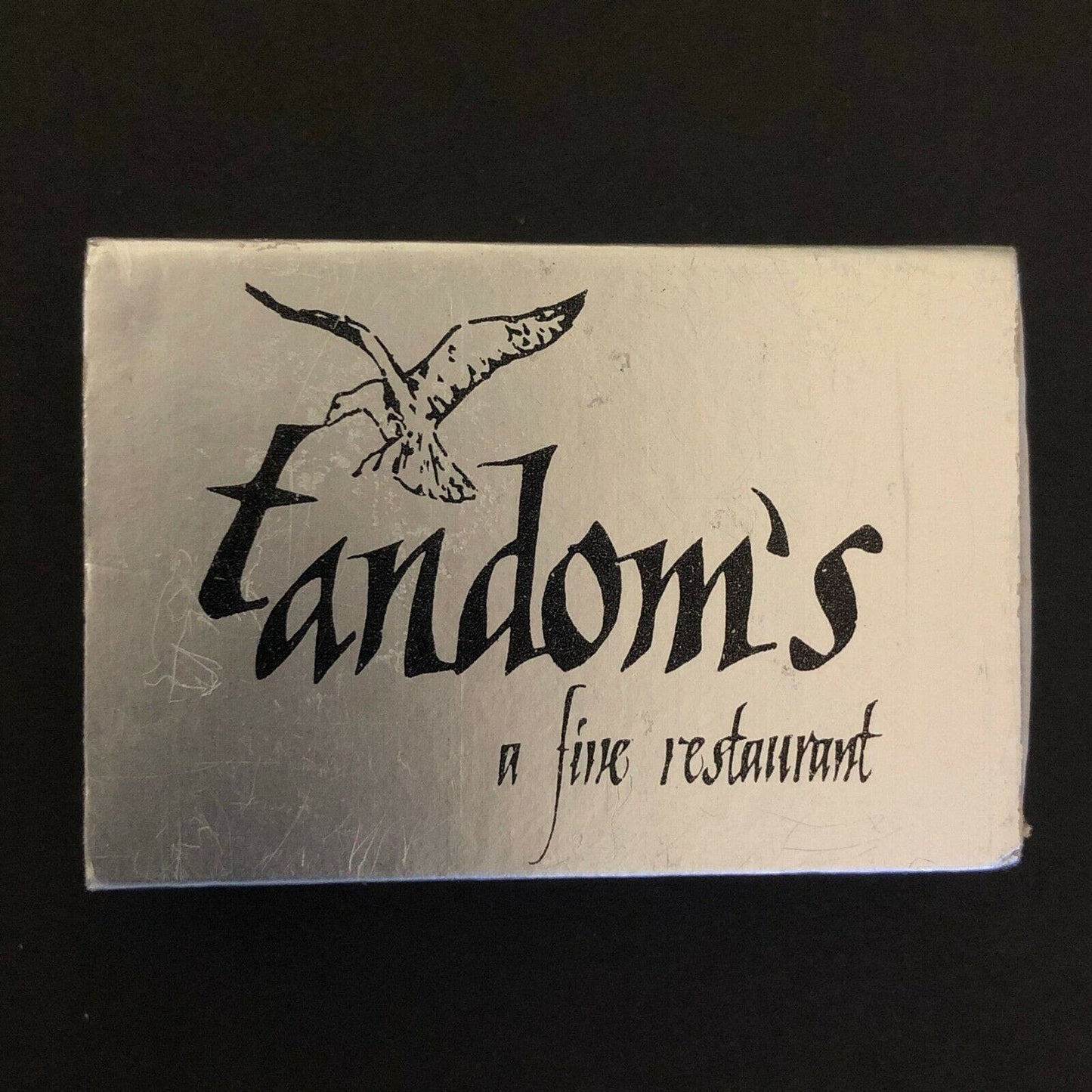 c1980's Wooden Matchboxes Matchbooks "Tandom's Restaurant" Branford, CT