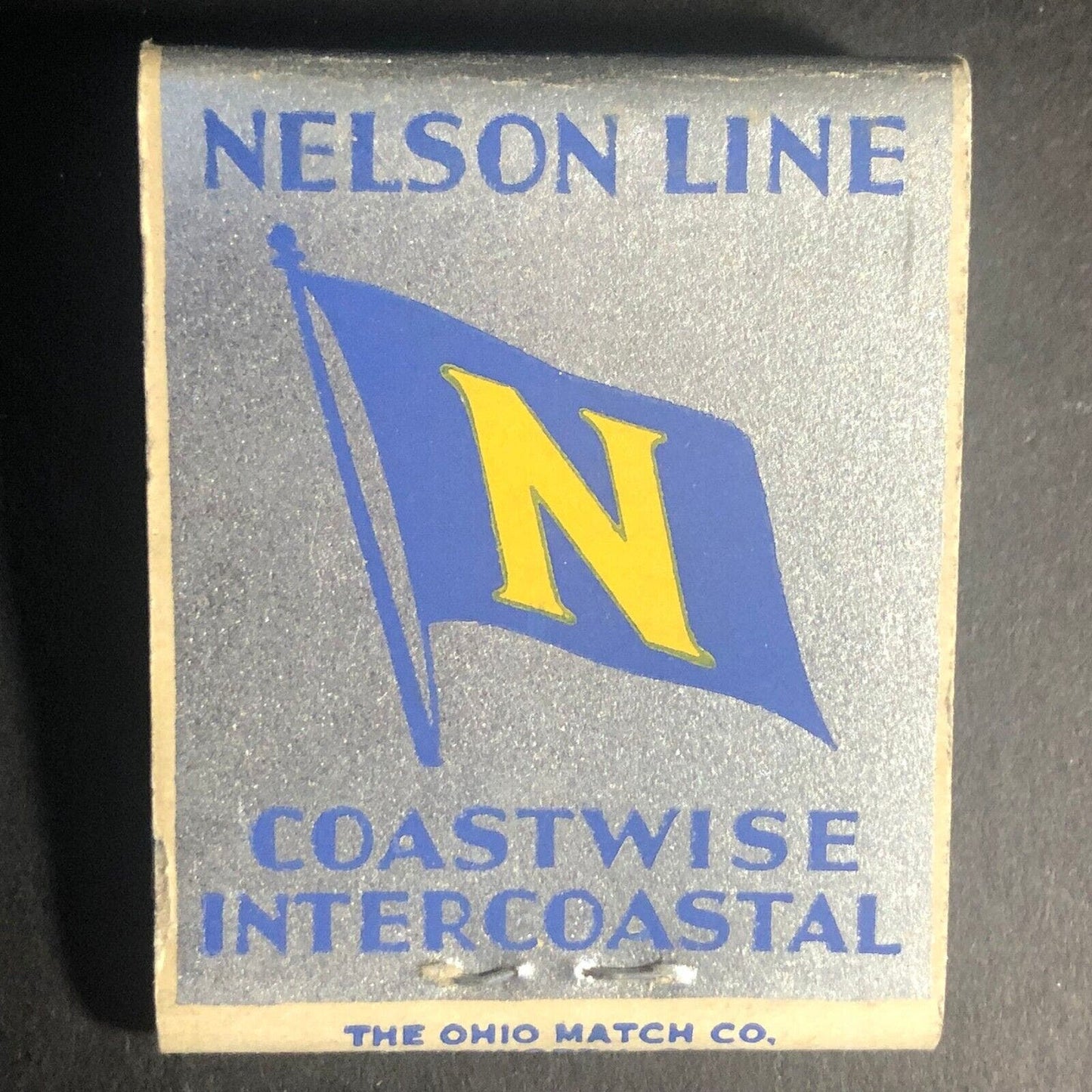 Nelson Line Steamship (1858-1936) Full 20-Strike Matchbook VGC Very Scarce