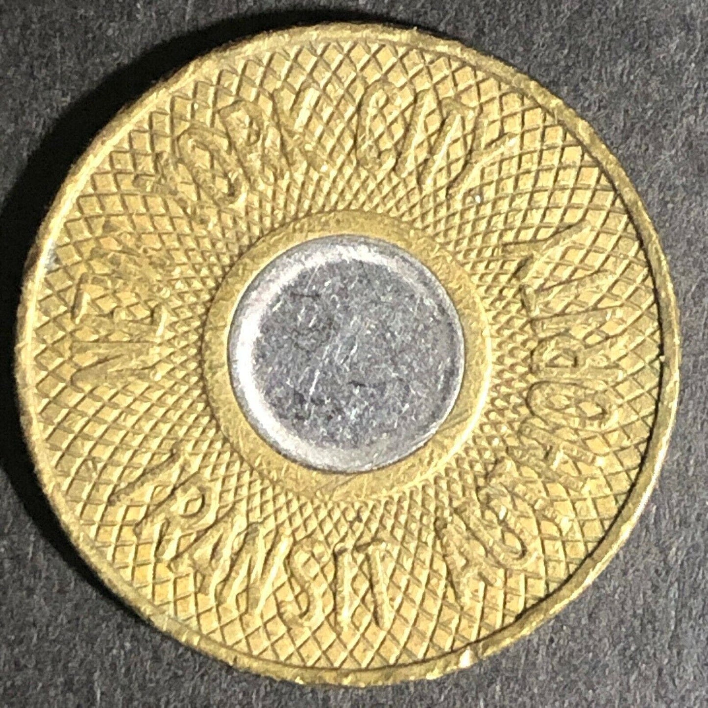 c1988 New York City Transit Authority G/F One Fare Bimetallic Token 22mm (1843)