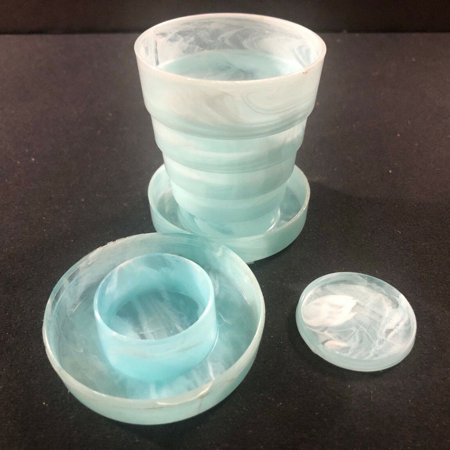 Vintage c1950-60's Richfield Stanhome? Collapsible Drinking Cup / Pill Index, WA