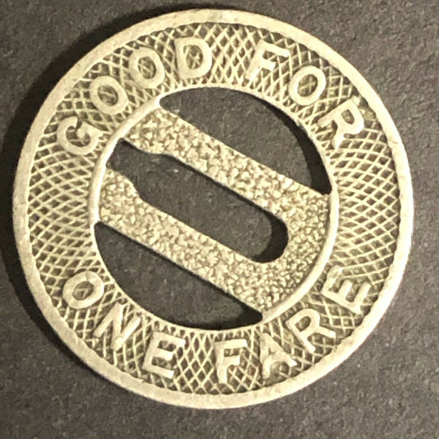 c1920-40's 16mm "Connecticut Company" G/F One Fare - Brass Transit Token (1608)
