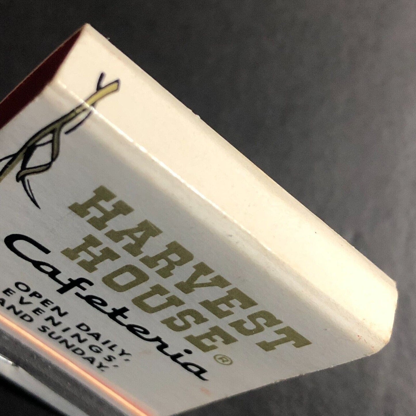 Harvest House Cafeterias (Woolworths) Full Matchbook c1968-73 w/ Chef VGC