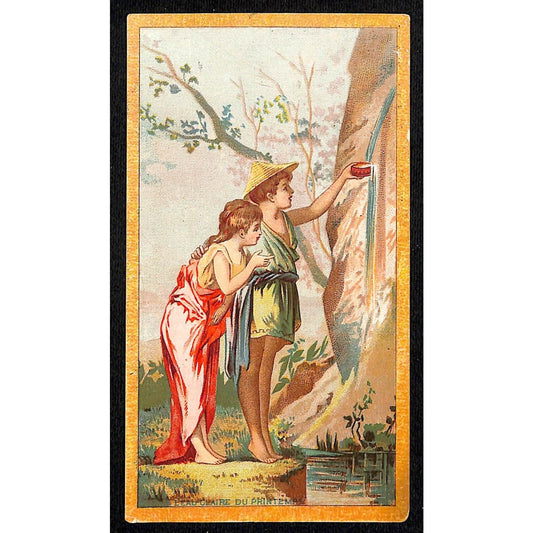 Hibbard's Herb Extract Blood Purifier Victorian Trade Card Couple Near Water