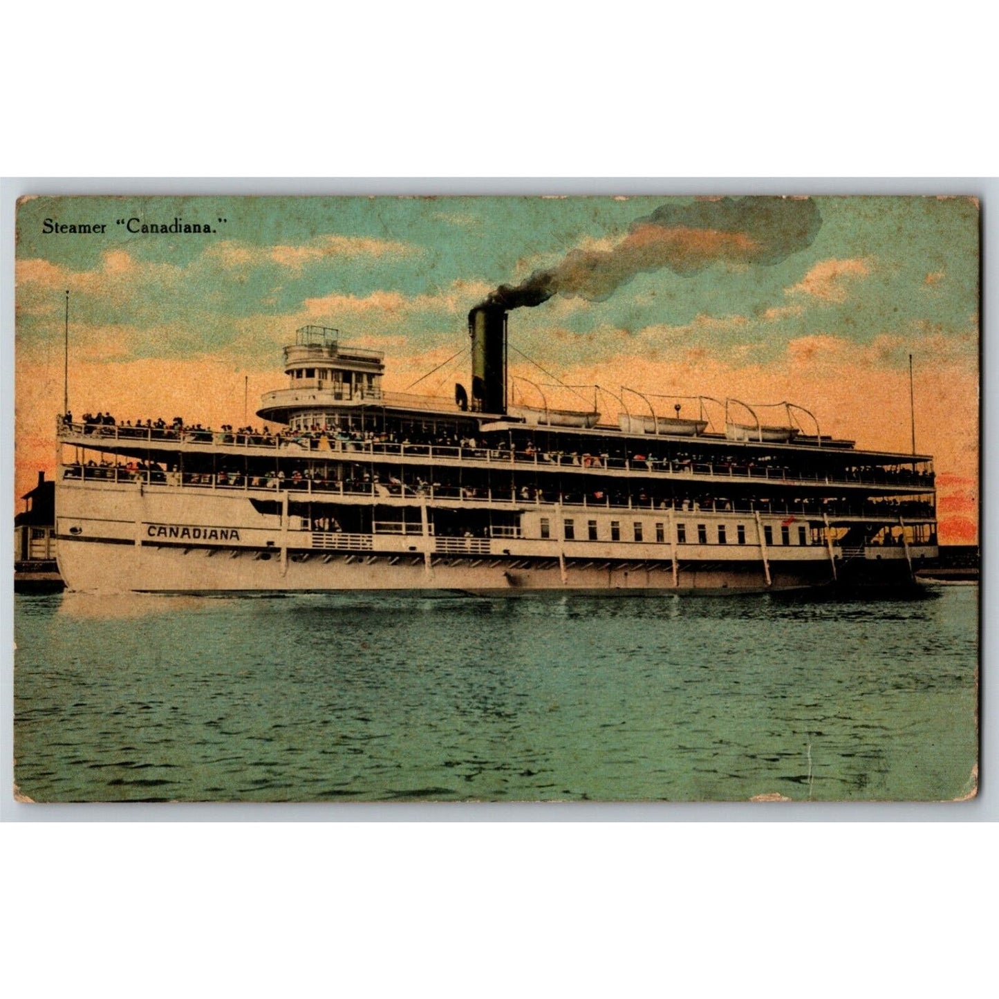 Steamer Canadiana Vintage Postcard c1907-1915 NP