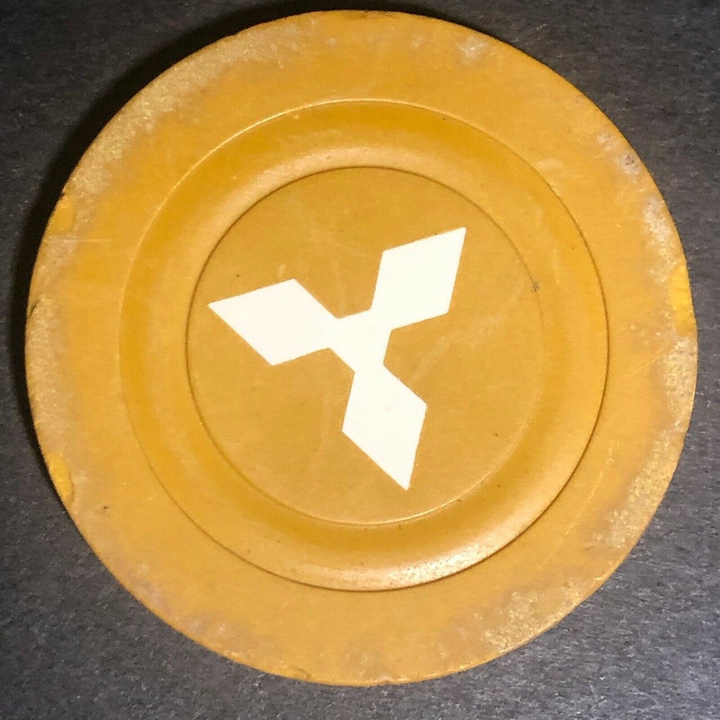 Vintage Monarch Tri-Star Design Clay Poker Chip - Eisenstadt Collection