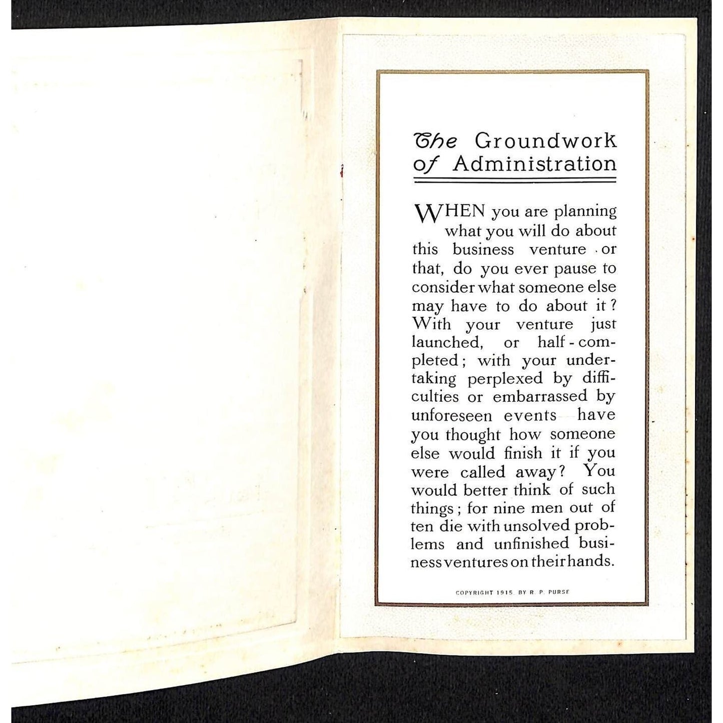 Newburgh, ME Amos W. Knowlton* Bangor 1916 Merrill Trust "Groundwork" Booklet 8p