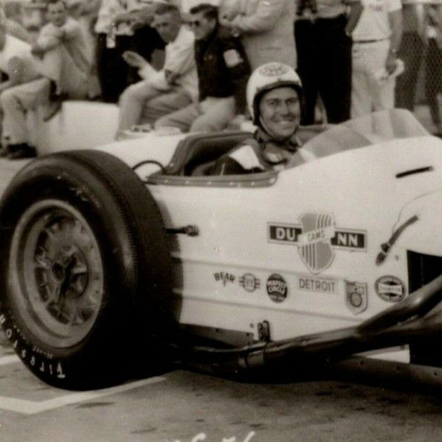Indy 500 RPPC Postcard "1957 Al Herman" Official Race Photo Unposted VGC