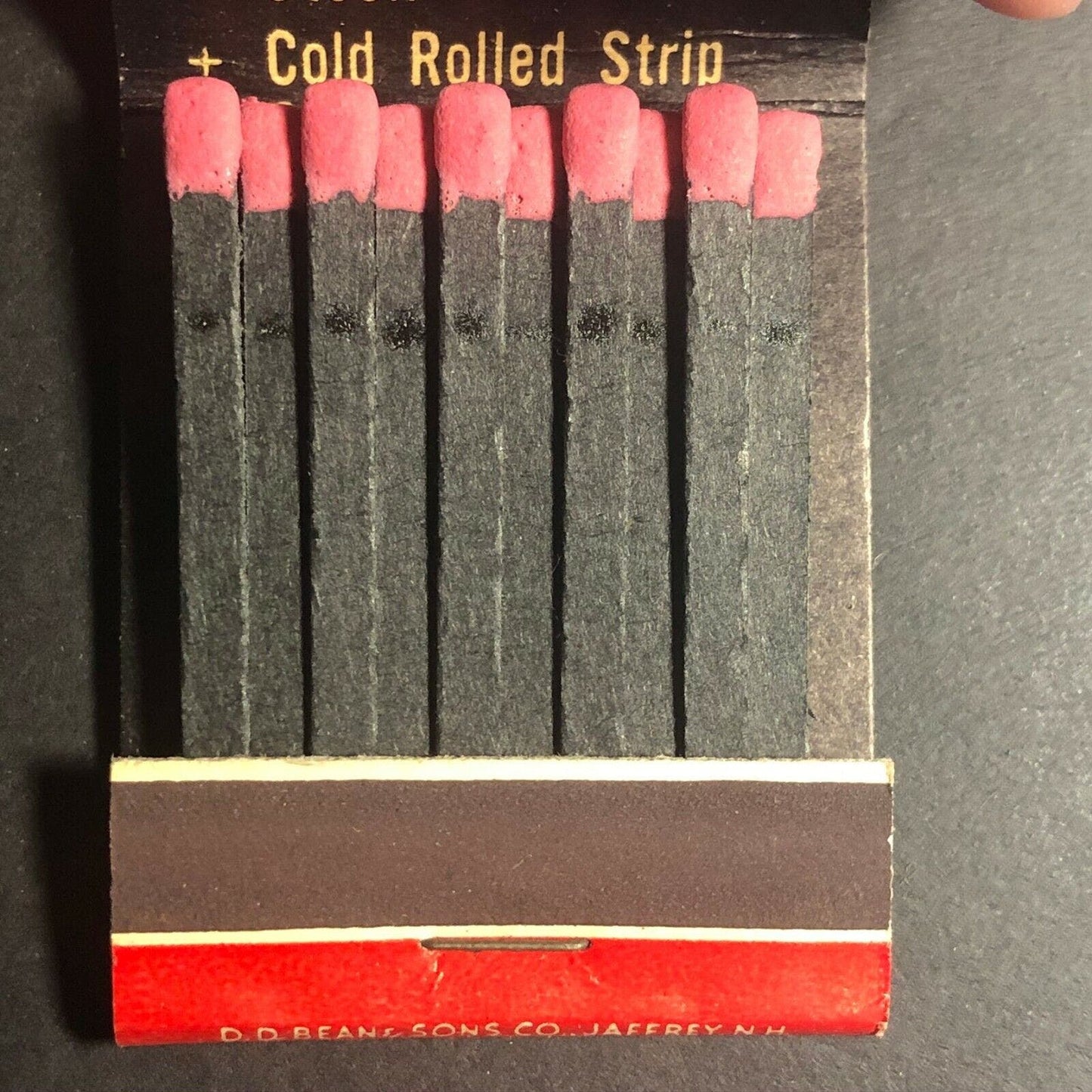 1960's-70's Full Matchbook Hawkridge Bros. Steel Alum - Boston, MA Waterbury, CT