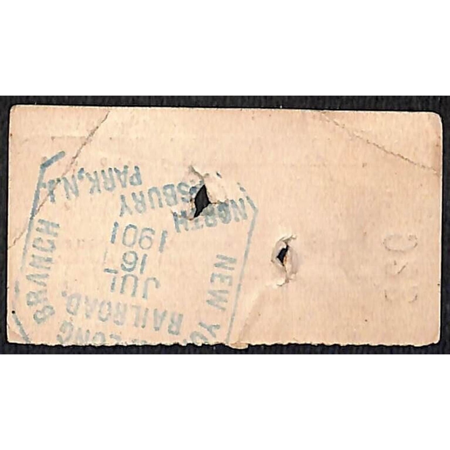 New York & Long Branch Railroad 1901 Albany, NY / North Asbury Park #922
