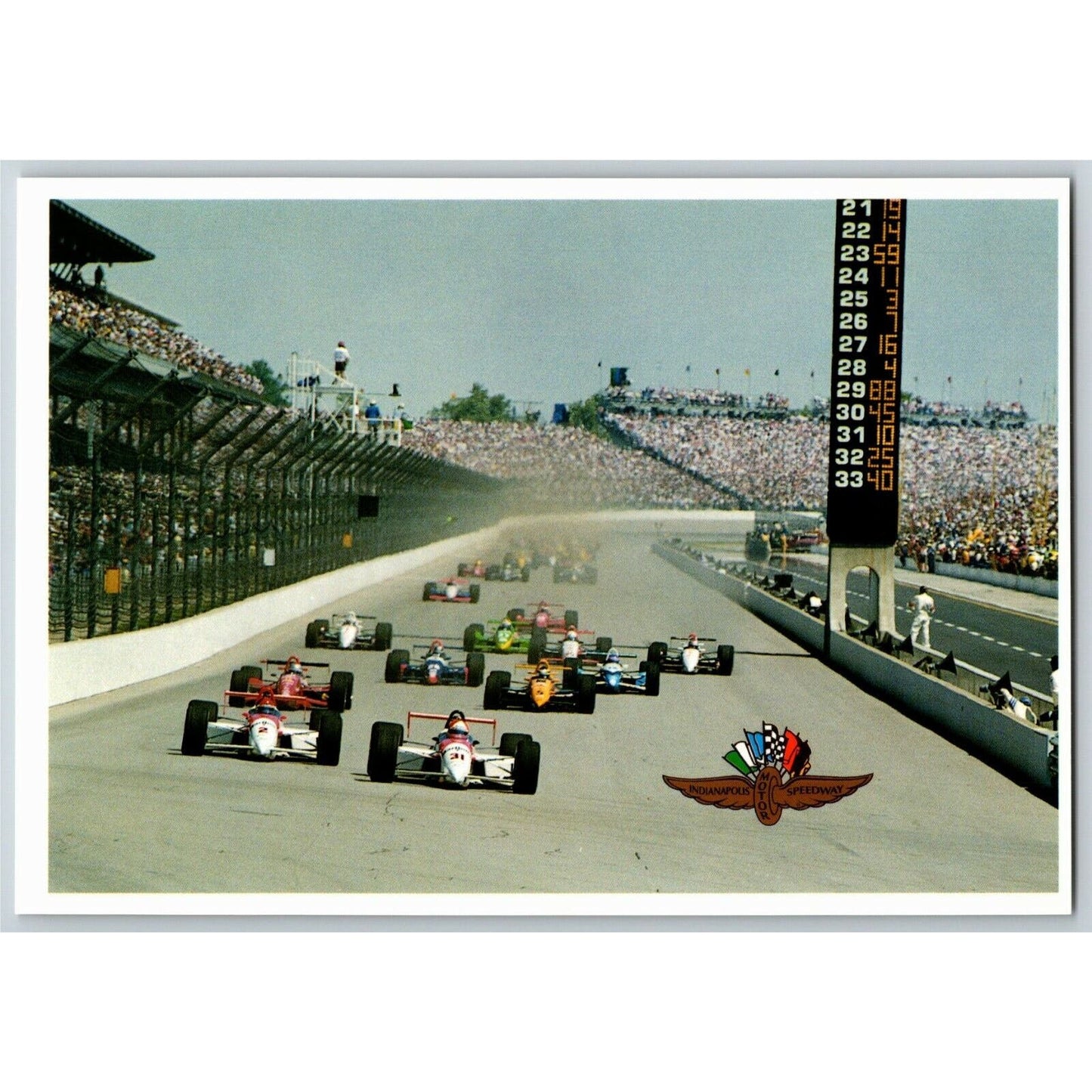 1994 Indy 500 - Start of Race - Motor Speedway NOS 4" x 5 3/4" Postcard