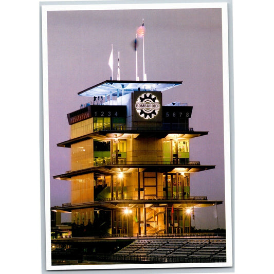 c2004 Indy 500 - Pagoda at Night - Motor Speedway NOS 4" x 5 3/4" Postcard