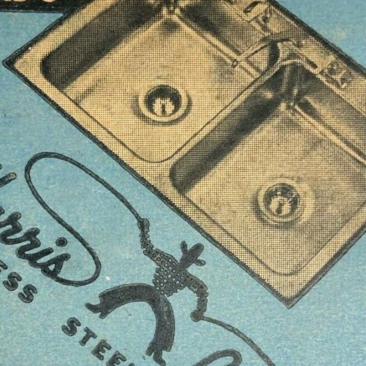 Scarce c40's Full GIANT FEATURE Matchbook Zeigler Harris SS Sinks Burbank
