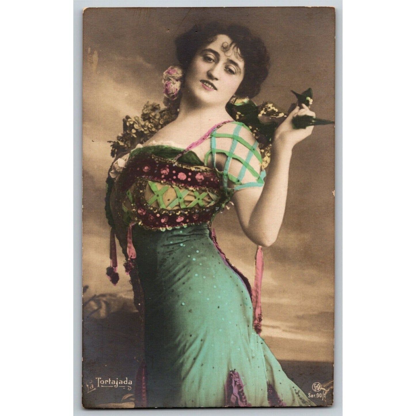 c1905 Vintage Russian RPPC* Theatre / Stage / Screen Actress Postcard (4374)