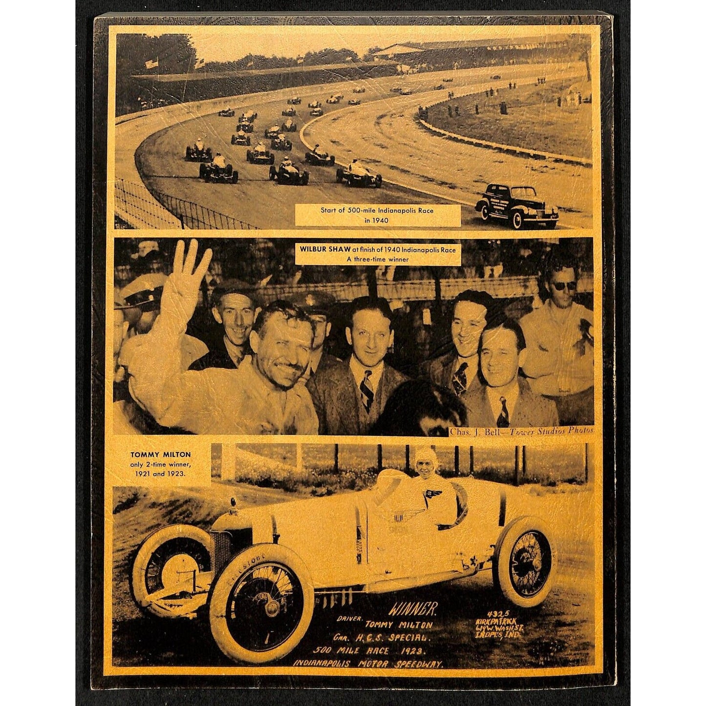 1946 Indy 500 Floyd Clymer's Indianapolis 1909-1941 Race History IMS 320pp. VGC
