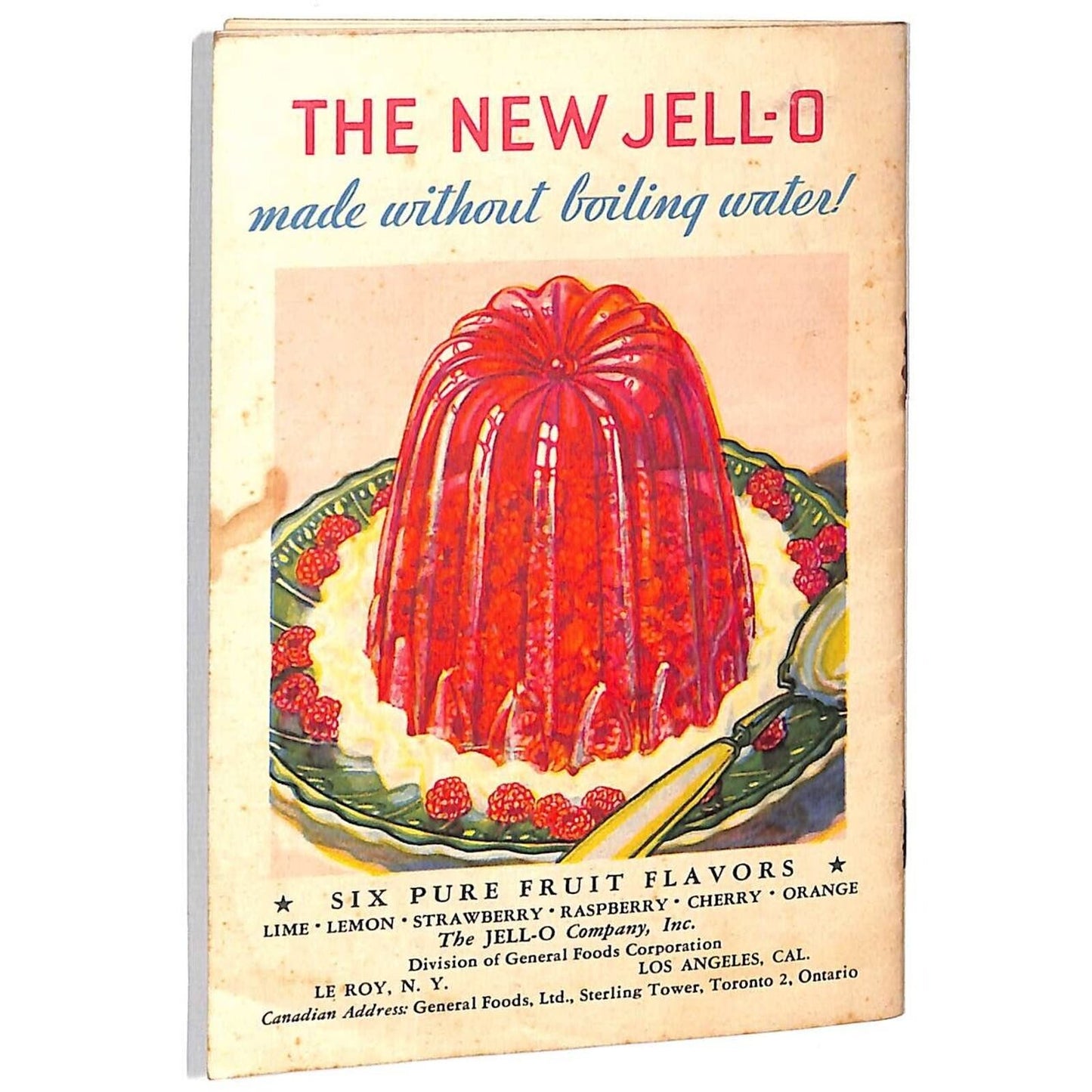 Jell-O Recipe Booklet "..Without Boiling Water! "48 New Recipes" c1932 23pp.