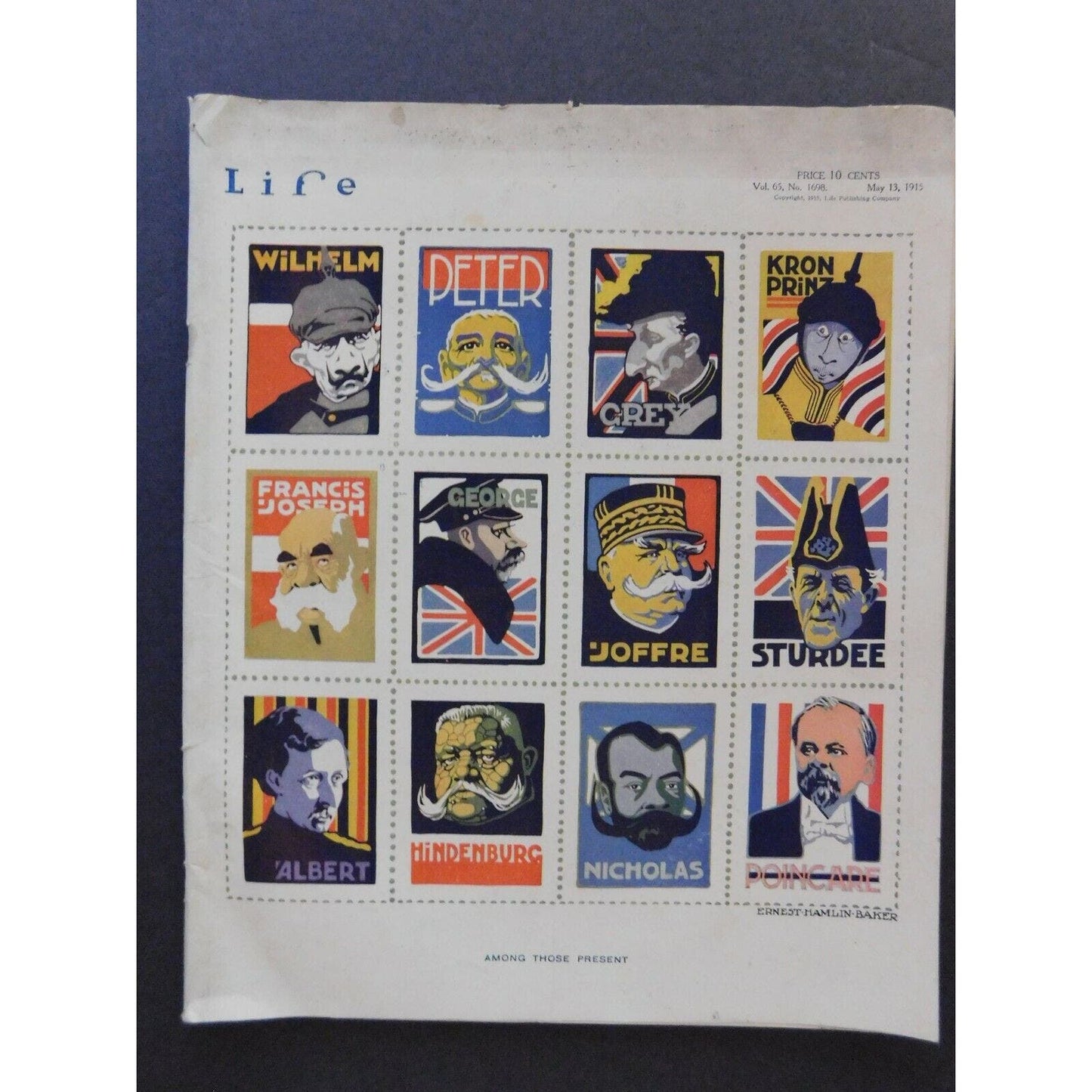 Life Magazine May 13, 1915 Vol. 65 No. 1698 - 46pgs.