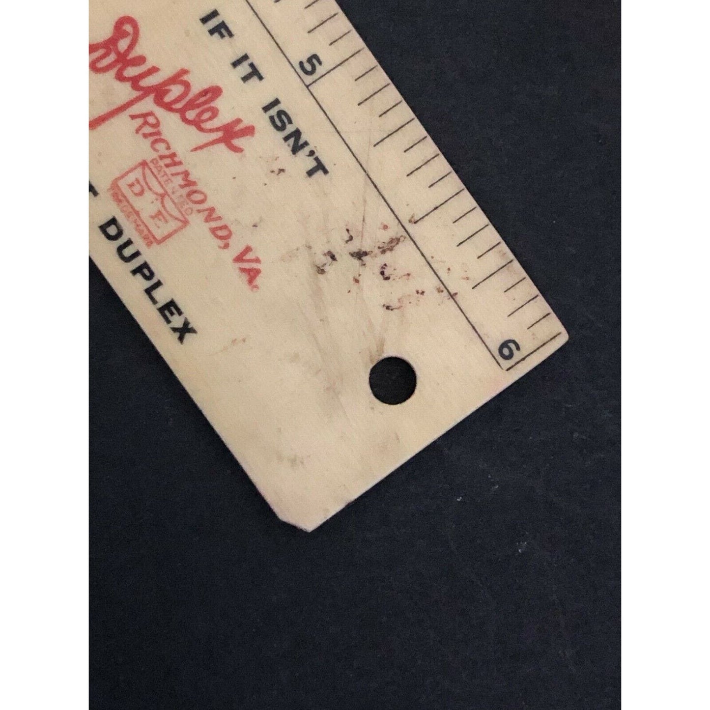 1911 "Duplex Envelope Co" Richmond, VA Celluloid Advertising Letter Opener / Cal