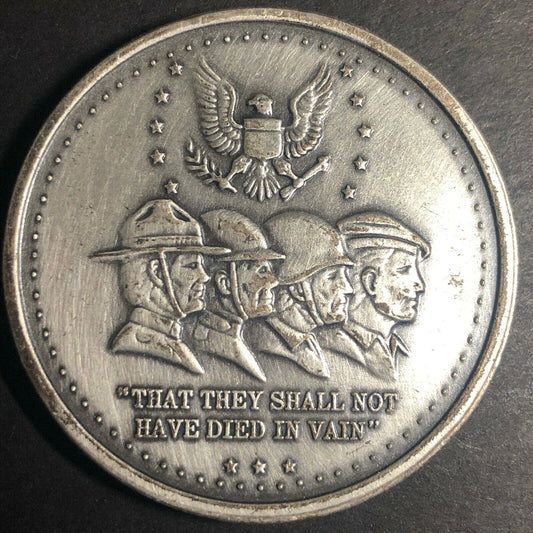 38.25mm National Cemetery 11/11 1978-88 Commemorative Medallion Riverside CA