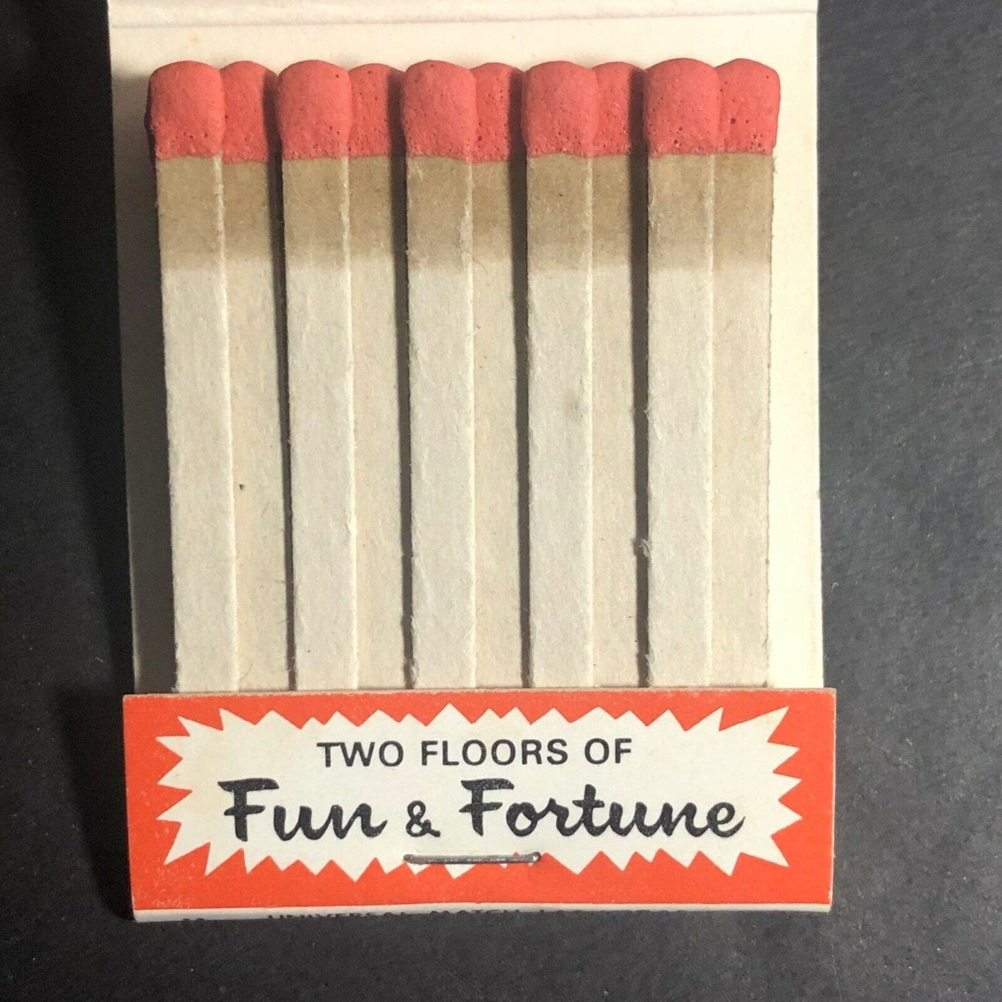 50's-60's Full Matchbook "Barney's Lake Tahoe" "Two Floors of Fun & Fortune"