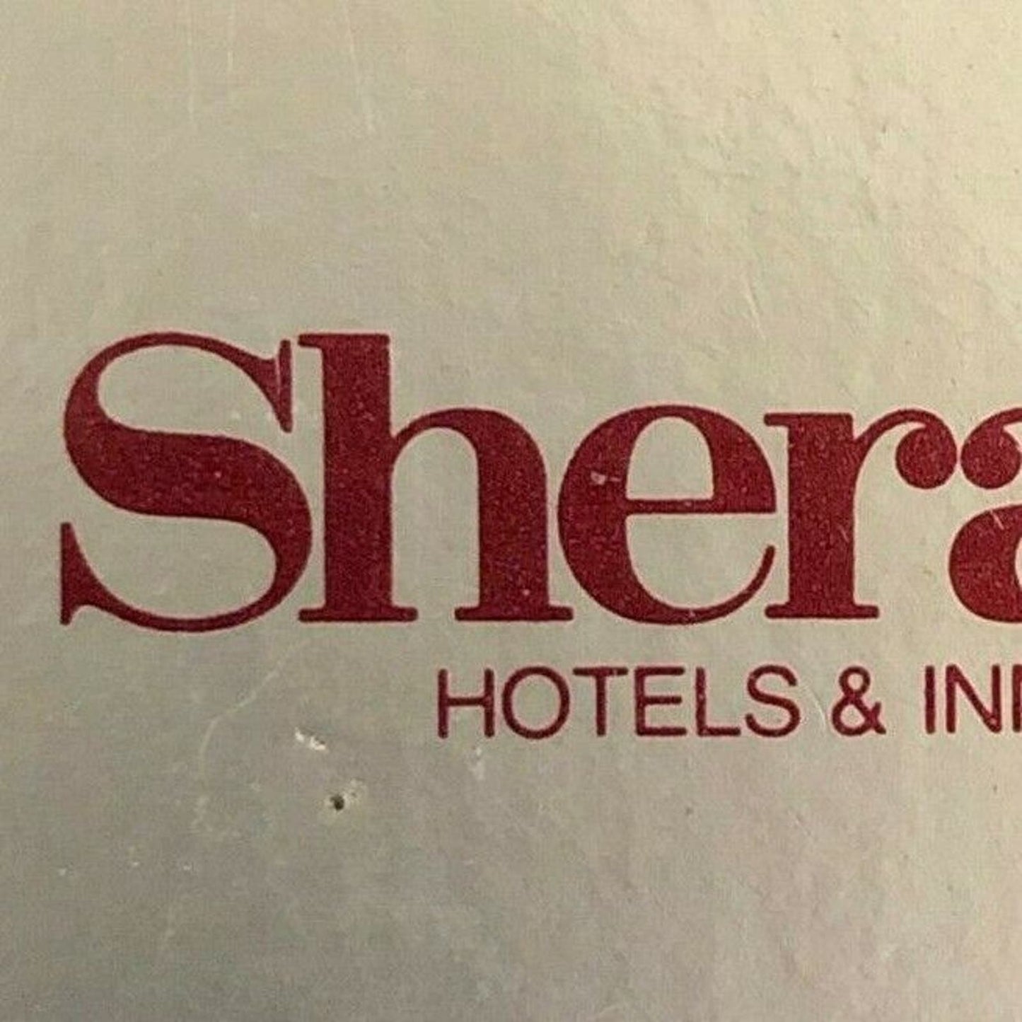 c1970's-80's Wooden Matchbox Matchbook - Sheraton Hotels & Inns