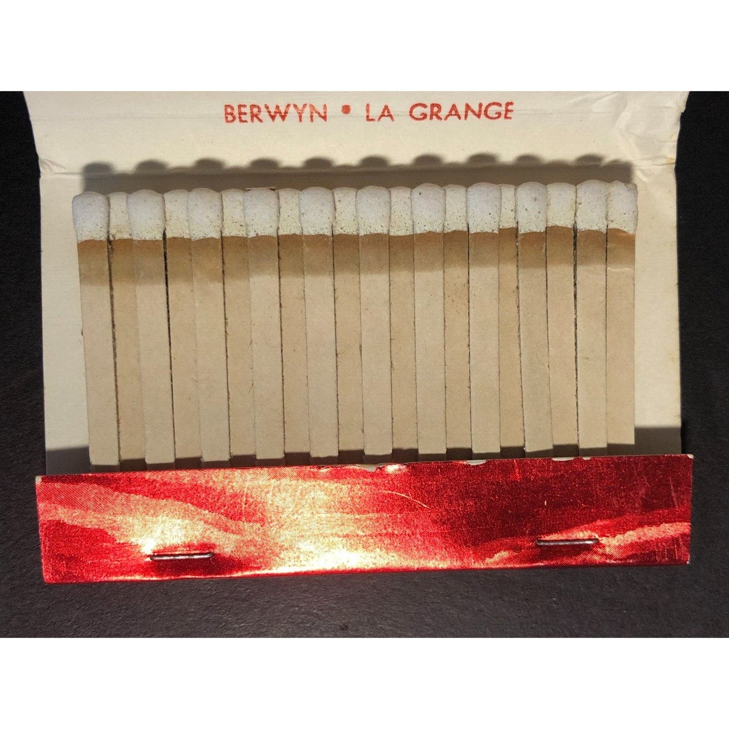 First Federal Savings Berwyn La Grange Full Christmas Matchbook c1974-79 Scarce
