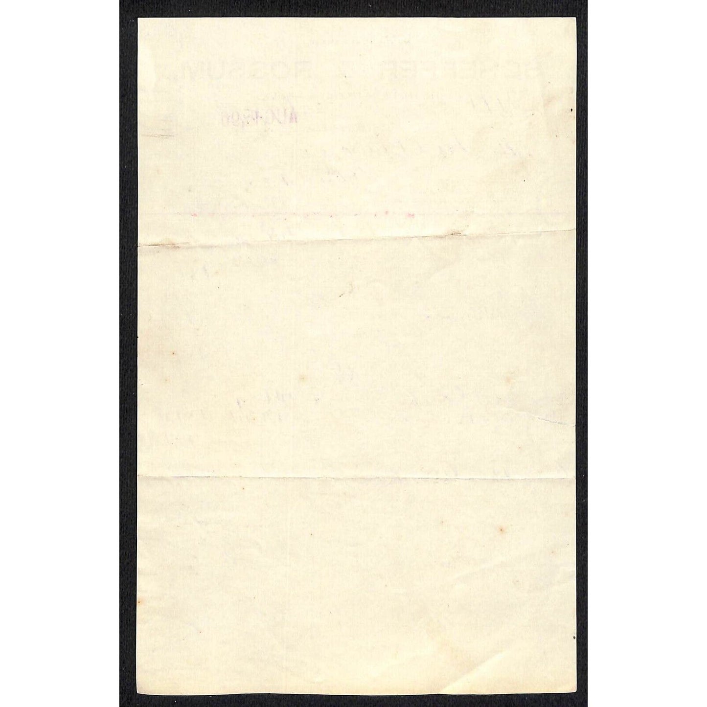 St. Paul, MN Scheffer & Rossum (Riding Leather Goods) 1896 Billhead Statement