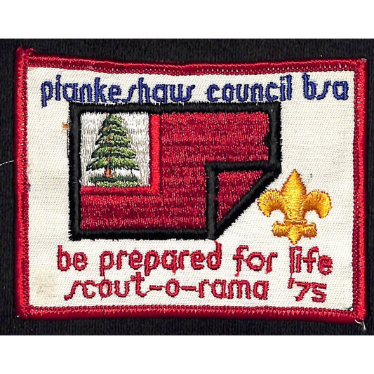 BSA Patch Scout-O-Rama Piankeshaw Council Tree Flag 1975 Boy Scouts NOS