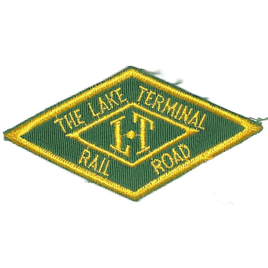Lake Terminal Railroad Embroidered Cloth Patch NOS c1960's-70's 2" x 3 3/4"