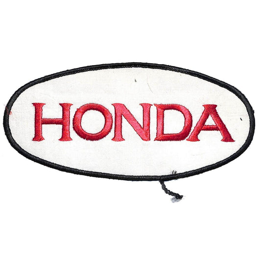 Honda Large Vintage Embroidered Patch c1980's-90's VGC Oval 8"