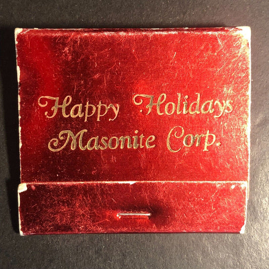 Masonite Corporation "Happy Holidays" Full Matchbook c1970's