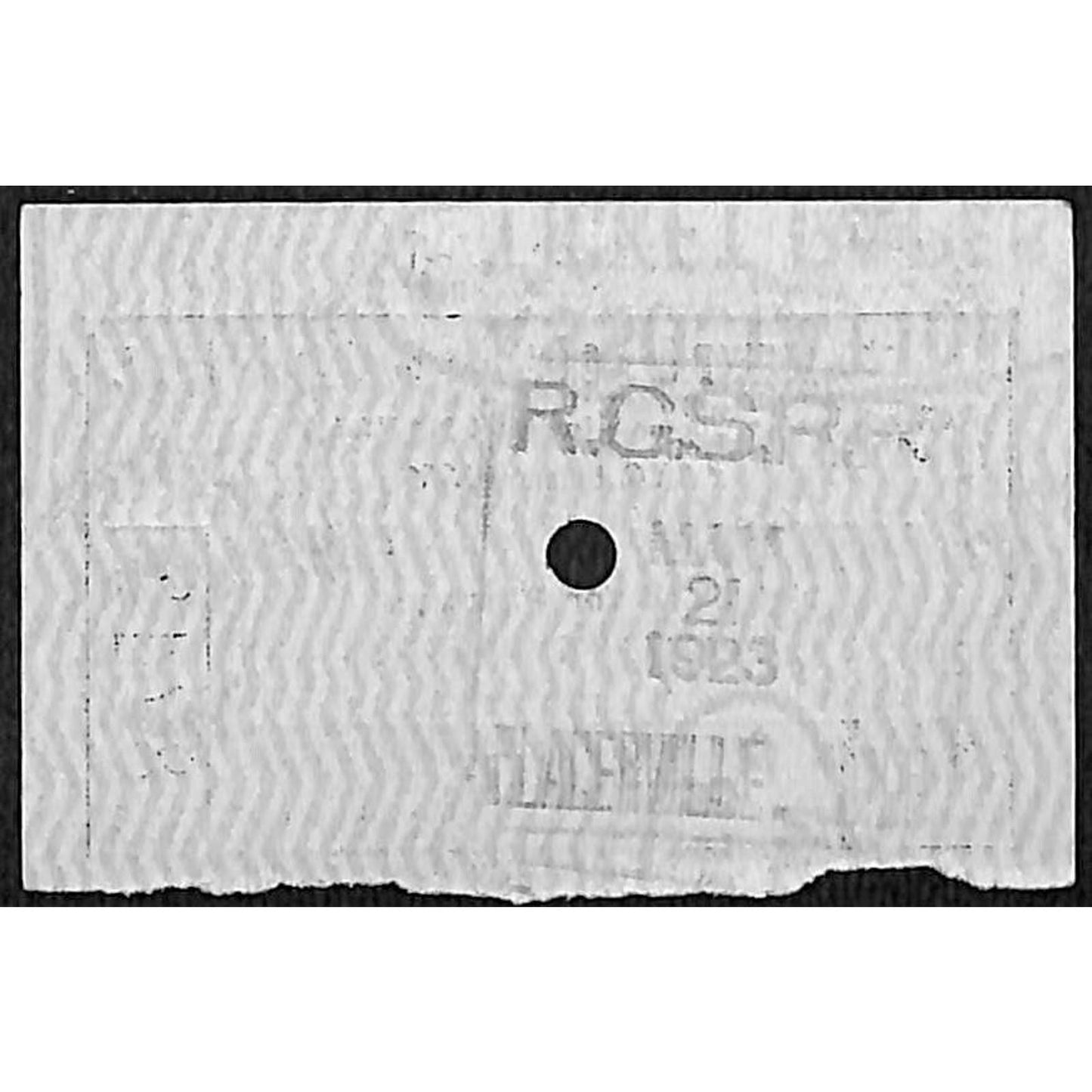 Denver & Rio Grande Western R.R. Ticket Stub 1923 #8749
