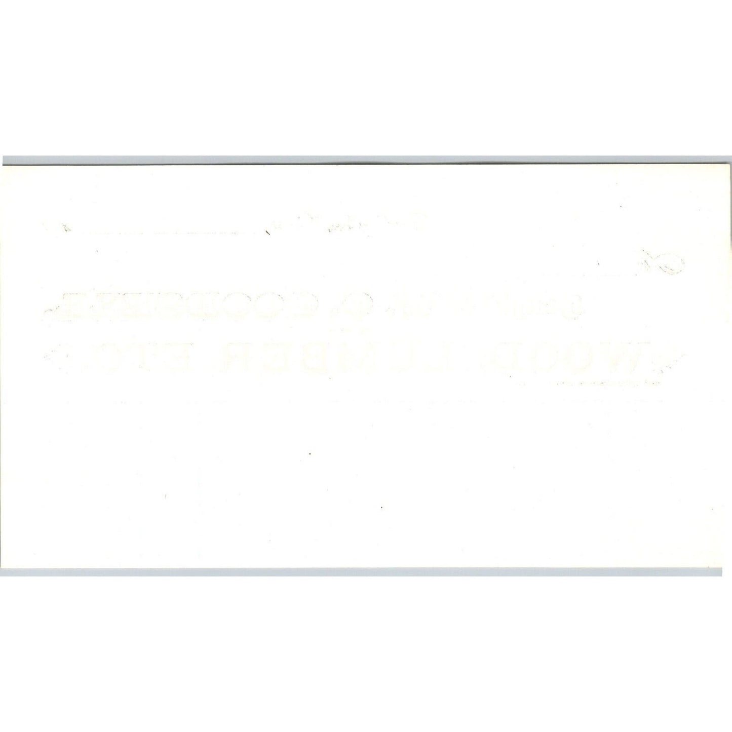 Farmington, CONN W.O. Goodsell 1880 - 1889 Wood Lumber Unused Billhead -- Scarce