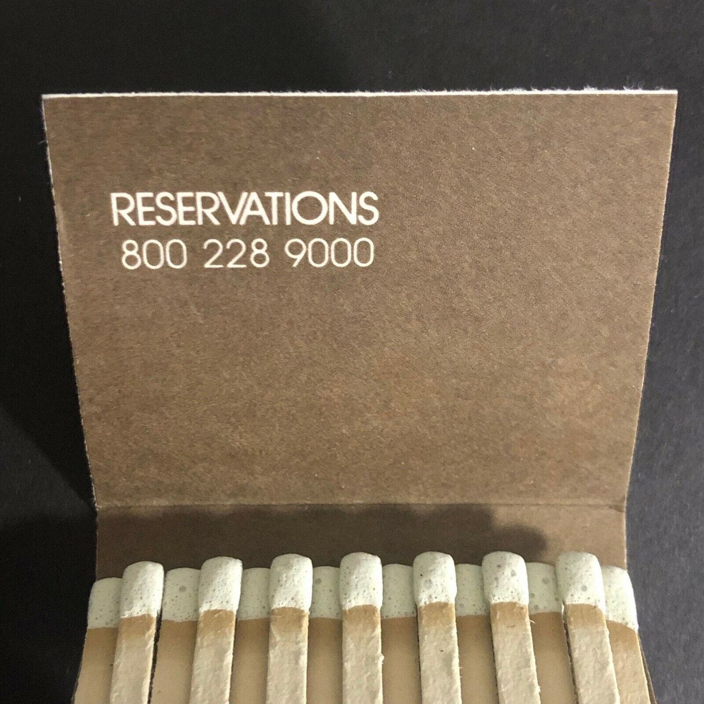 Vintage c1980's Full Matchbook "Hyatt Hotels" Reservations