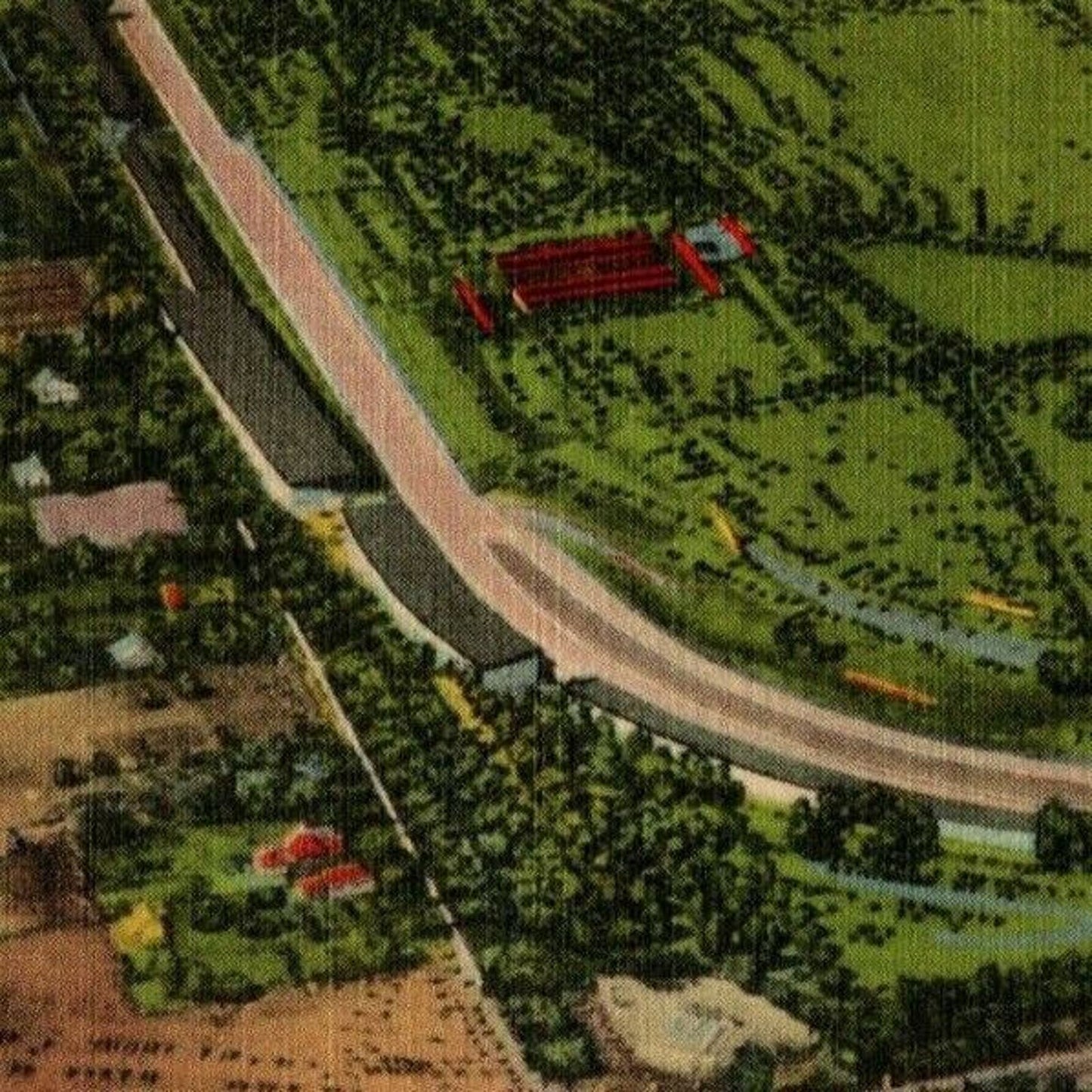 Indy 500 Linen Postcard 1948 "..Greatest Automobile Race Course.." Unposted VGC