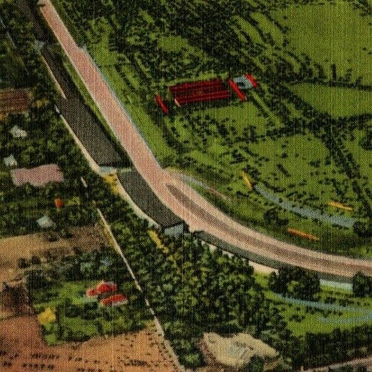 Indy 500 Linen Postcard 1948 "..Greatest Automobile Race Course.." Unposted VGC