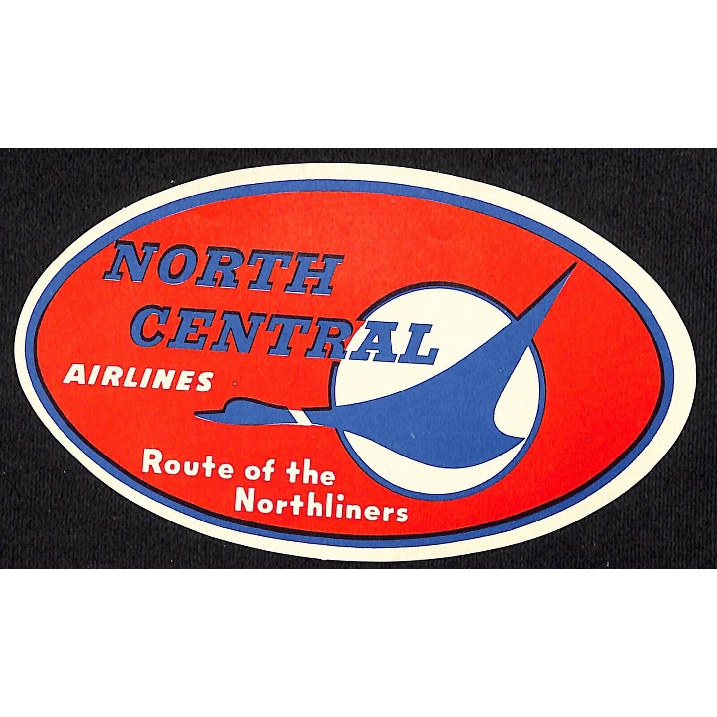North Central Airlines (No Gum) Label c1952-60 w/ Flying Goose VGC