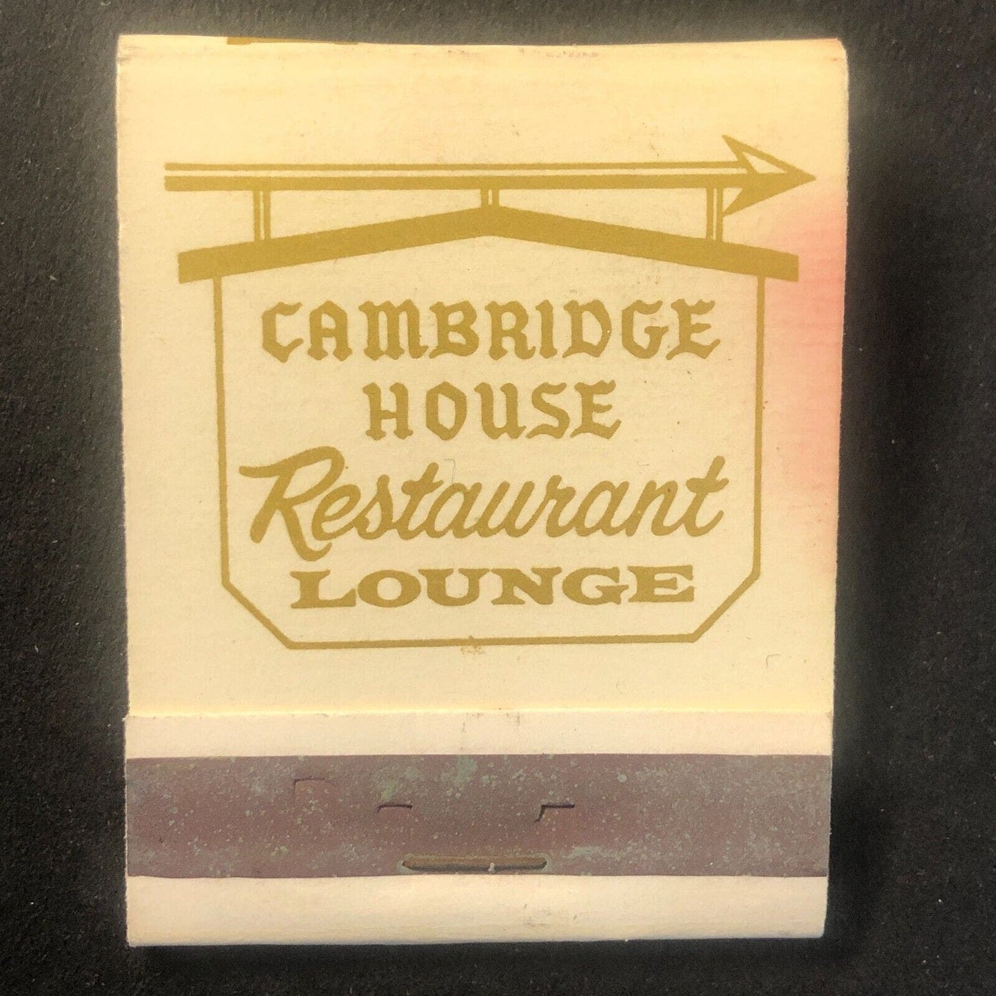 Cambridge House Restaurant Lounge Chicago Full Vintage Matchbook c1960's VGC