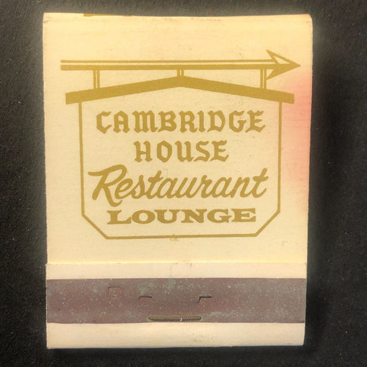Cambridge House Restaurant Lounge Chicago Full Vintage Matchbook c1960's VGC