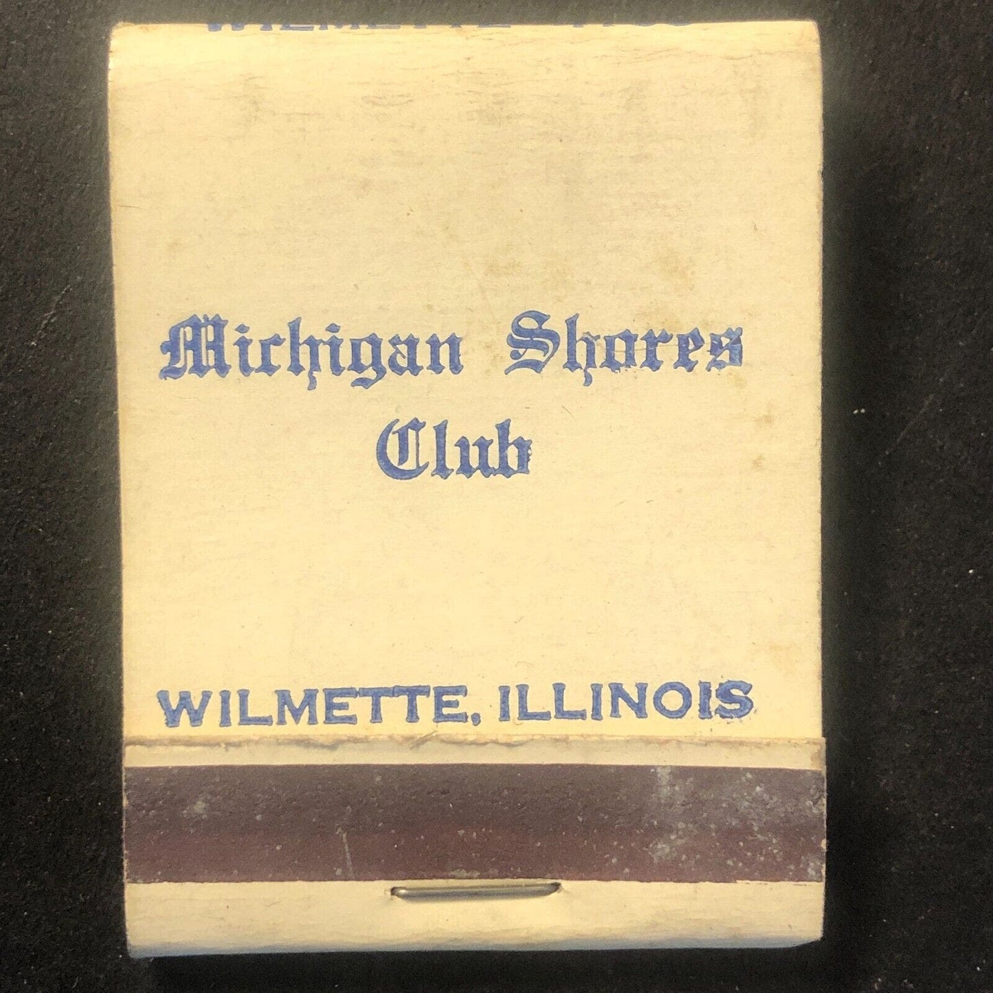 Michigan Shores Club Wilmette, IL Vintage Full Matchbook c1950's-60's Scarce