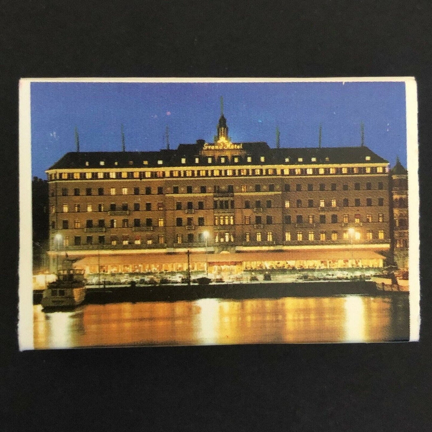 c1970's-80's Wooden Matchbox Matchbook Real Photo "Grand Hotel" Stockholm