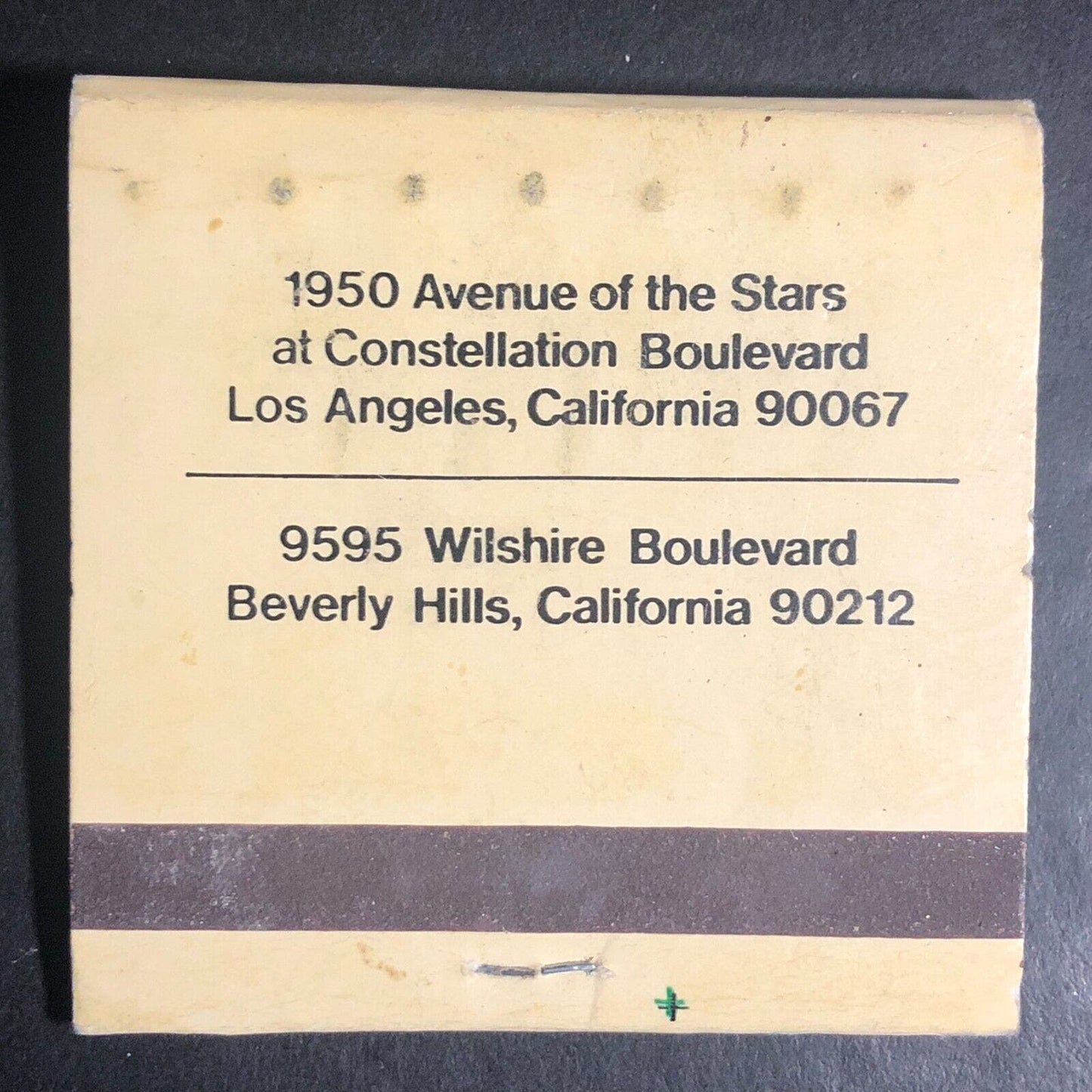 First Los Angeles Bank Beverly Hills Full Matchbook Printed Sticks c1975-1985