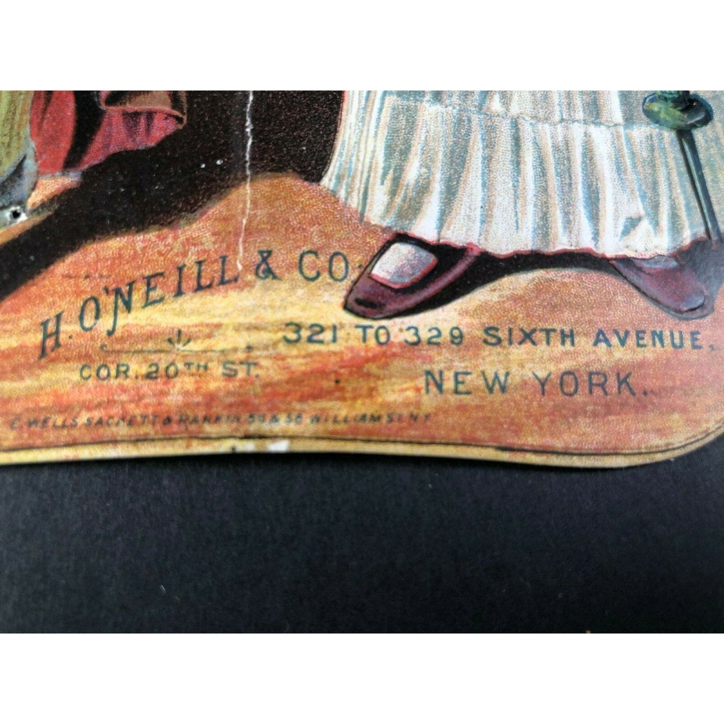 Group of 4 Large Trade Card / Calendar / Advertising 1910 Colorful Die Cuts