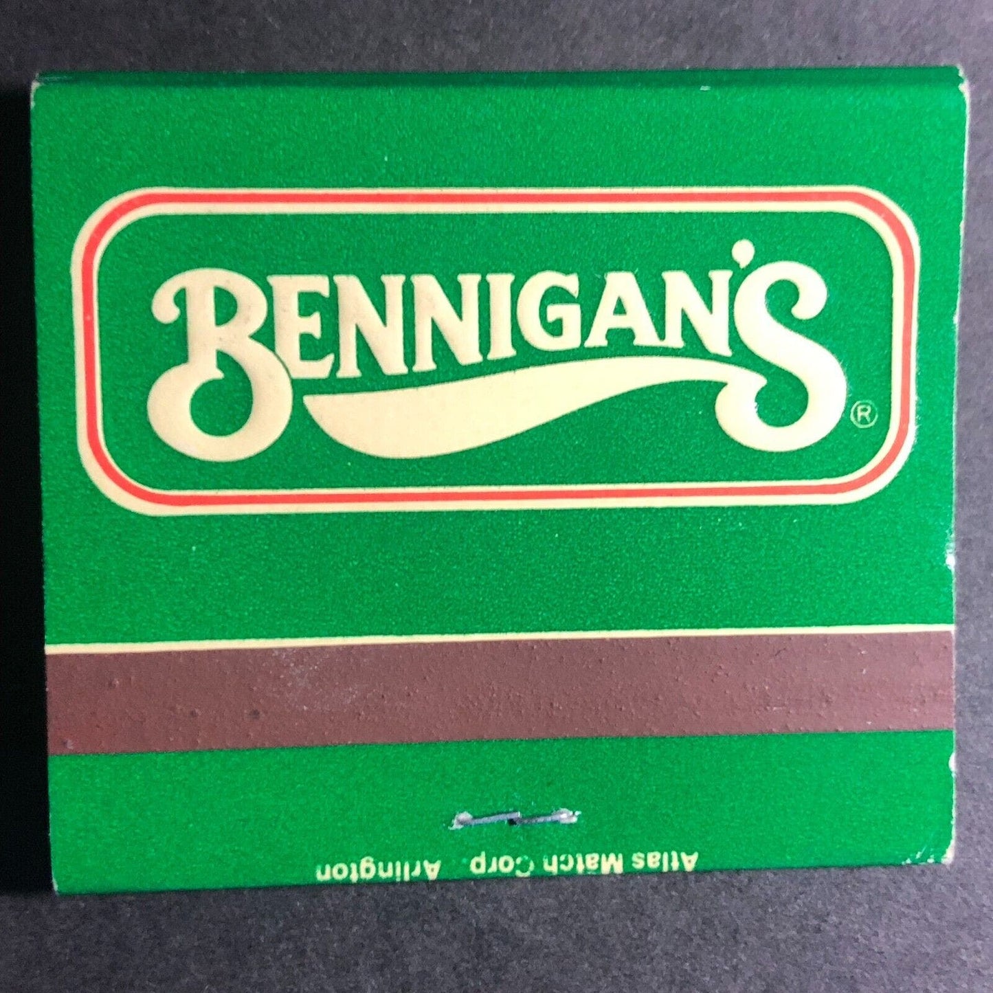 Bennigan's Restaurant Full Matchbook c1980's VGC