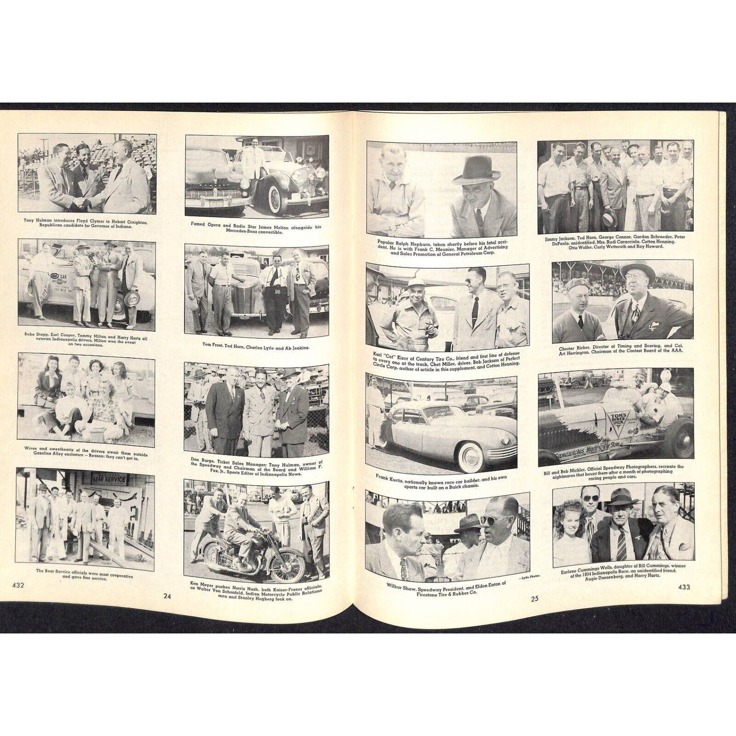 1948 Indy 500 Floyd Clymer's Indianapolis 500 Mile Supplement IMS 30pp. VGC