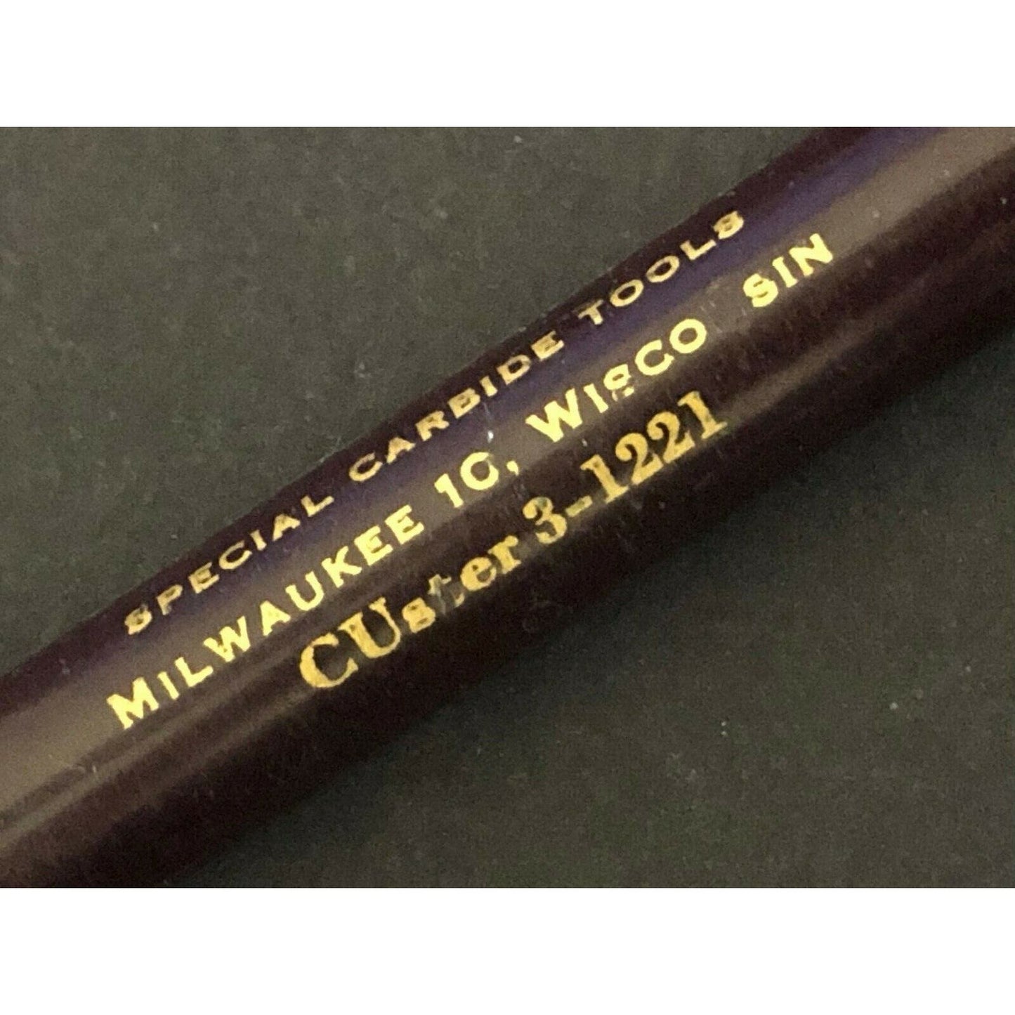 c1940's-50's "Carbide Tools Co. Milwaukee to Wisconsin" Mech. Advertising Pencil