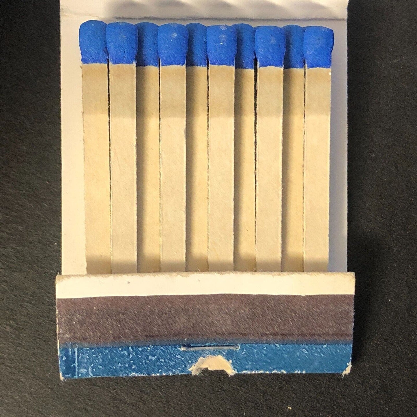 Blue Angel Jamaican Room Calypso Chicago Full Vintage Matchbook c1956-60s Scarce