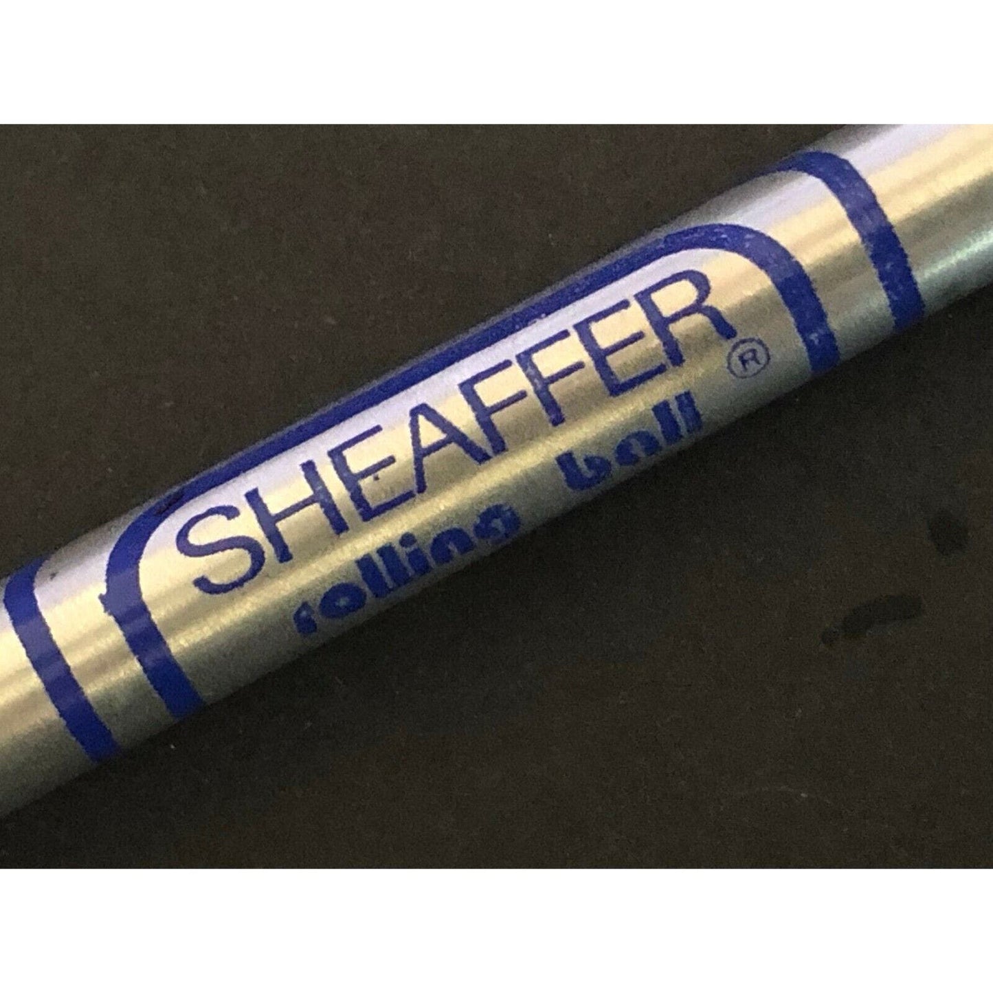 19970's-80's Sheaffer Rolling Ball Refill SHAPED Pen w/ Rotary Dial 8-Ball Top