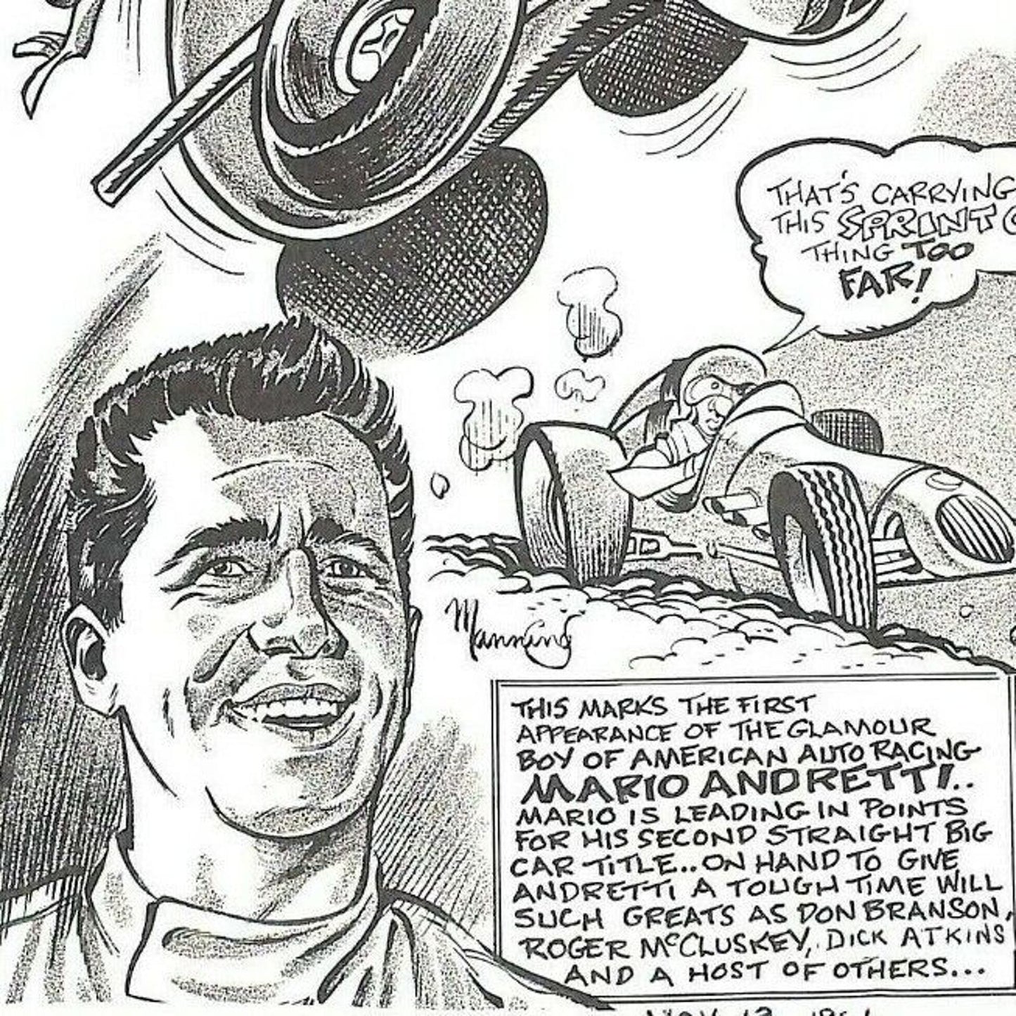 Scarce 11/13 1966 Auto Racing USAC Program Altamont Speedway 20pp Mario Andretti